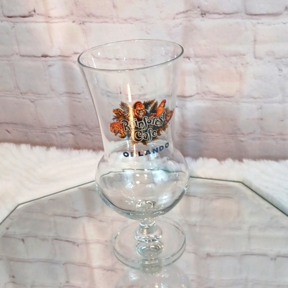 Disney Rain Forest Cafe Drinking Glass New With Box - Picture 1 of 4